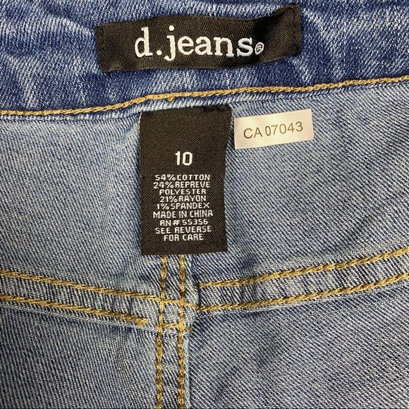 D.JEANS Denim High Waist Mom Bermuda Shorts Size 10 - Picture 14 of 15